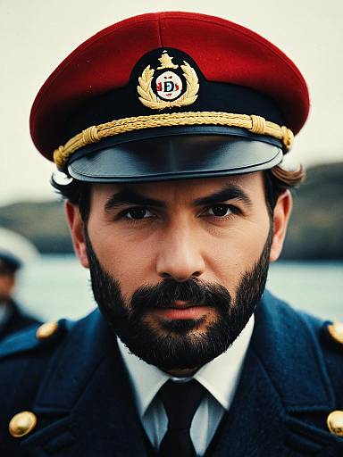 Realistic Captain Haddock Portrait