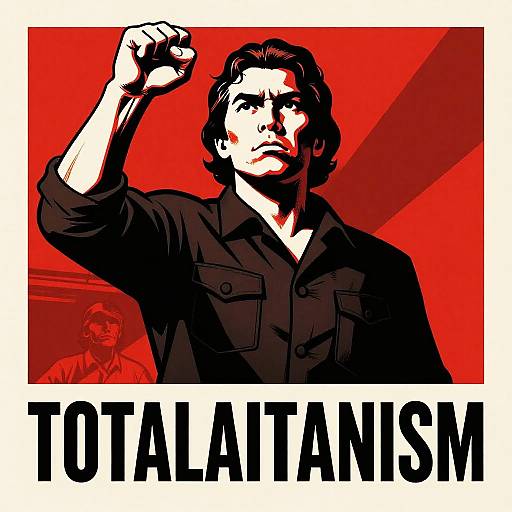 Bold Totalitarianism Propaganda Poster