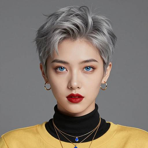 Photorealistic Portrait of Stylish Woman