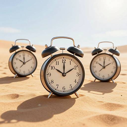 Rustic Vintage Clocks in Desert