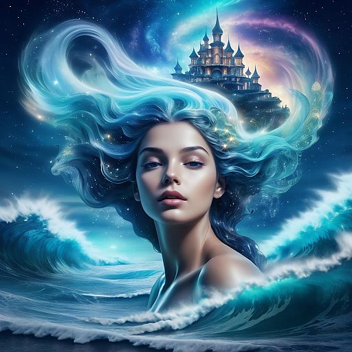 Surreal Mermaid Dreams in Ethereal Landscapes Surreal Mermaid Dreams in Ethereal Landscapes