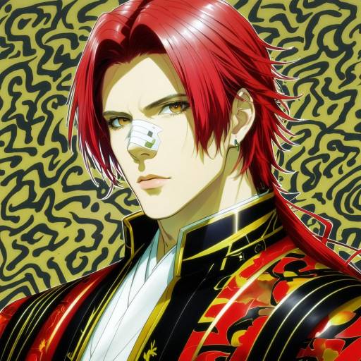 Illustration of Aizen kunitoshi, touken ranbu in the style of Cluseller