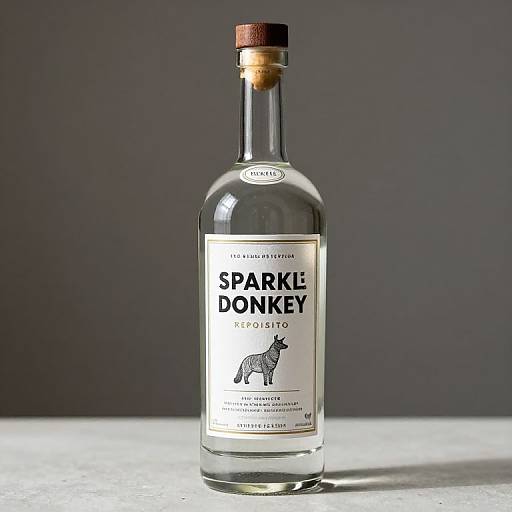Sparkle Donkey Reposado Tequila Bottle