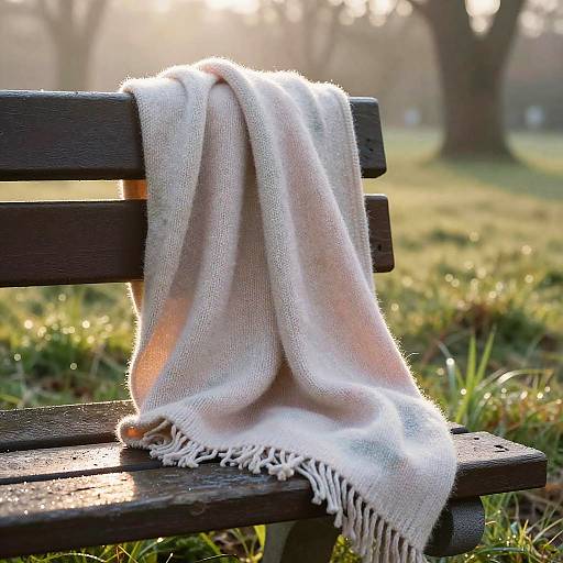 Pastel Knit Schal in Serene Park