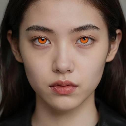 Intense Portrait of a Young Woman