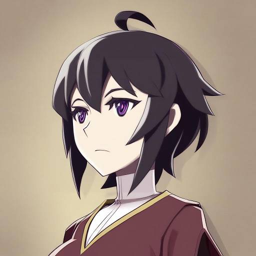 Illustration of Morgan (female) (fire emblem), fire emblem in the style of Nanashino