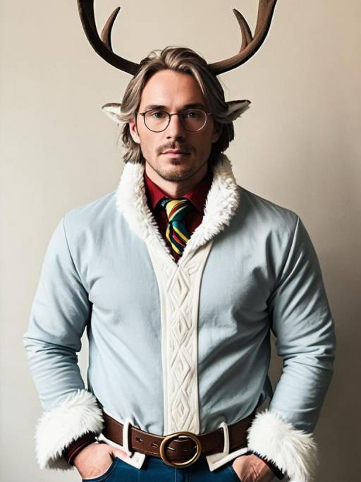 Man Wearing Sven Vollfied Cosplay Costume