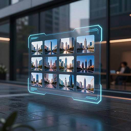 Futuristic AI Holographic Photo Generation