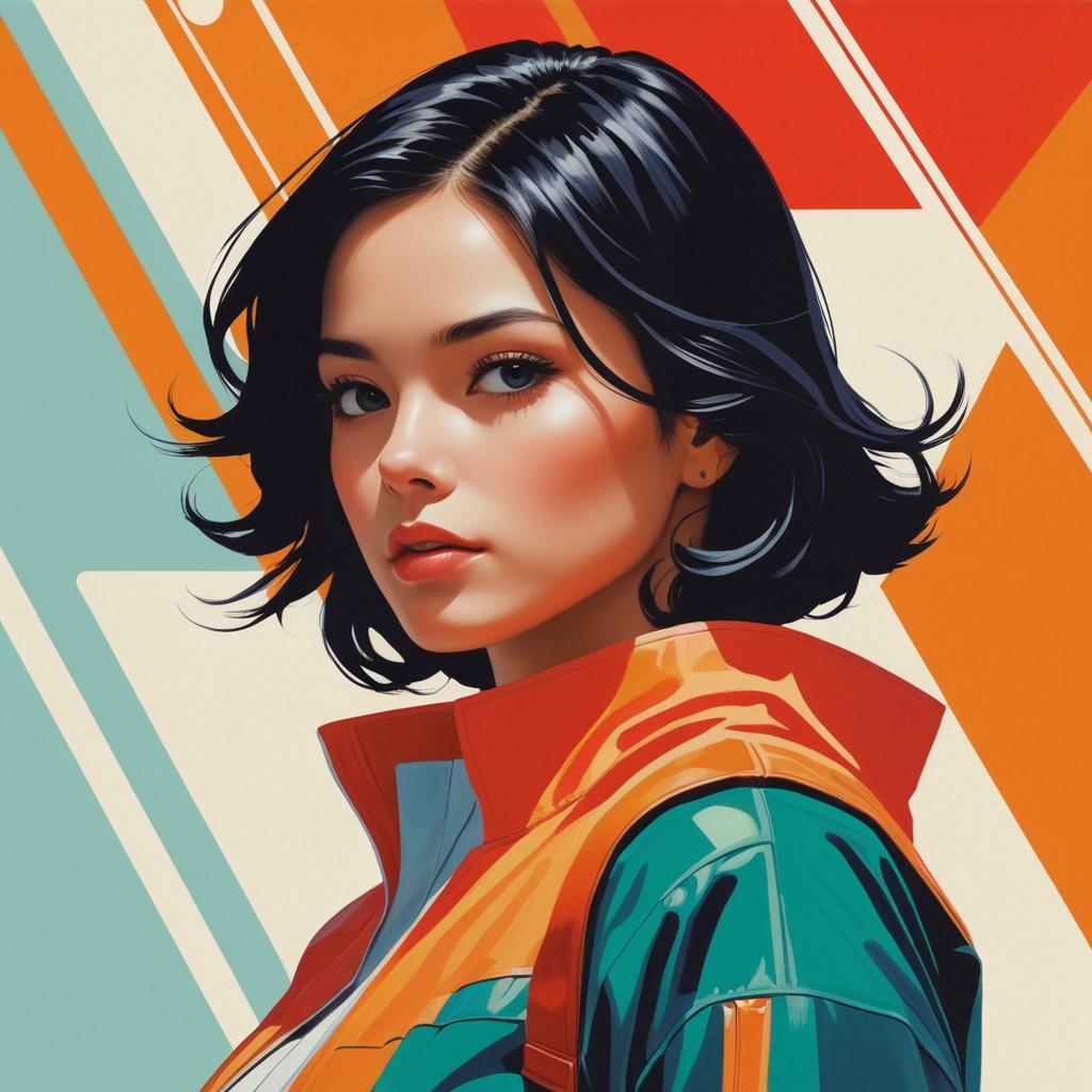 Vibrant Poster Art with Striking Details