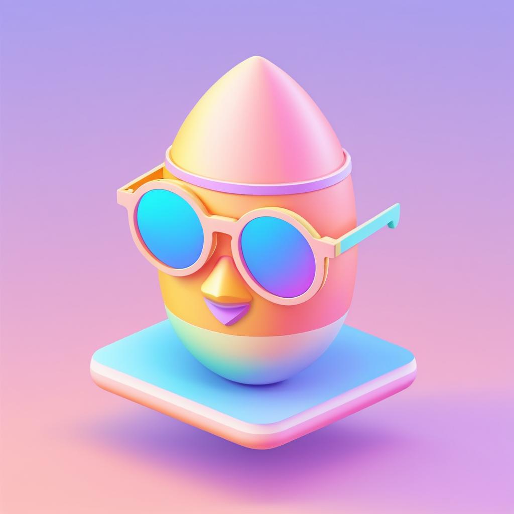 Playful Isometric Rocket Emoji Icon