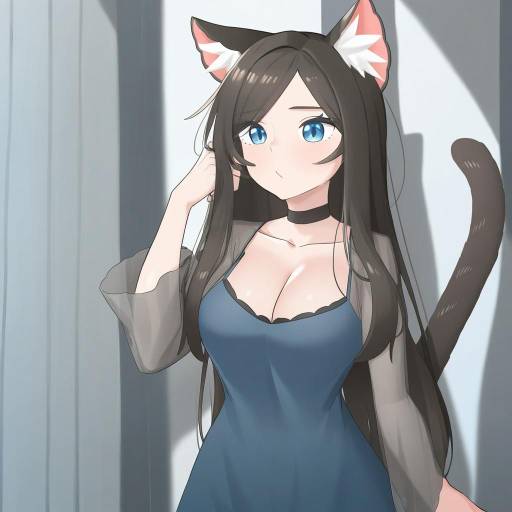 Illustration of Aina (mao lian), original in the style of K0ng