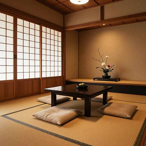 Serene Japanese Traditional Living Room