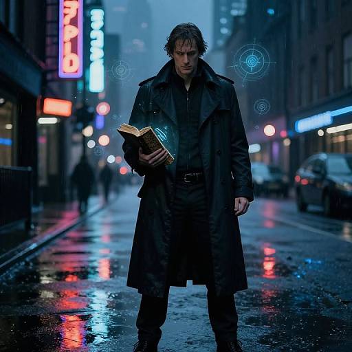 Urban Sorcerer in Trench Coat