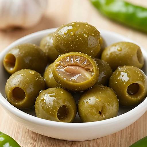 Garlic and Chili Stuffed Gordal Olives