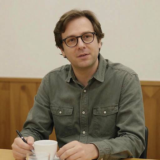 Portrait of a Man at a Table