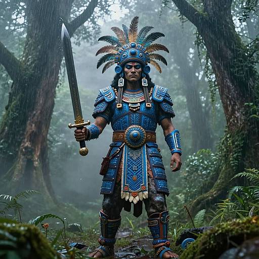 Tlaloc, Aztec God of Rain