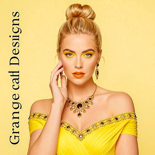 Vibrant Portrait of a Stylish Woman