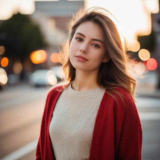 Urban Portrait of Young Woman in Style