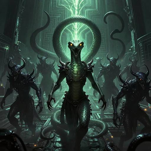 Chaos Daemon Horde in Ancient Labyrinth