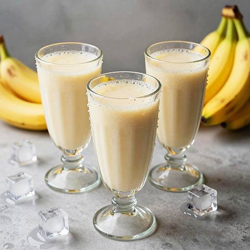 Whimsical Banana Smoothie Still Life