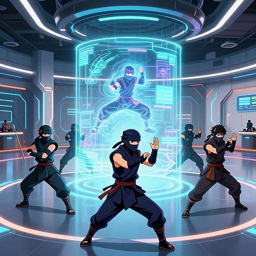 Futuristic Ninja Academy Training Ground
