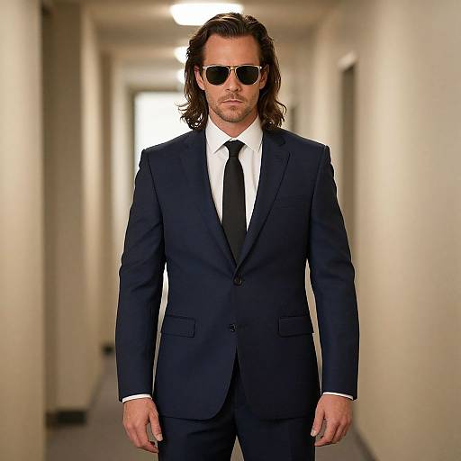 Mystique Man in Suit Costume