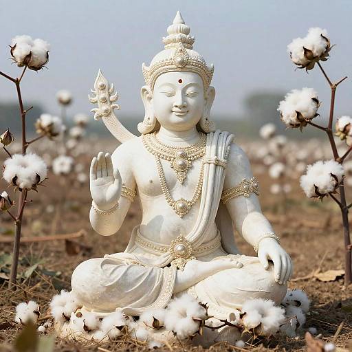 Photorealistic Banton, Deity of Harvest Portrait