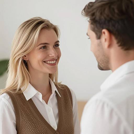 Heartwarming Couple Embracing Each Other