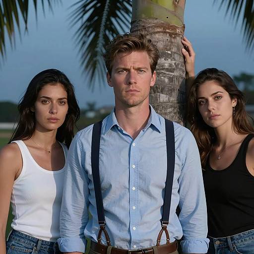 Dusk Portraits by the Palm Tree