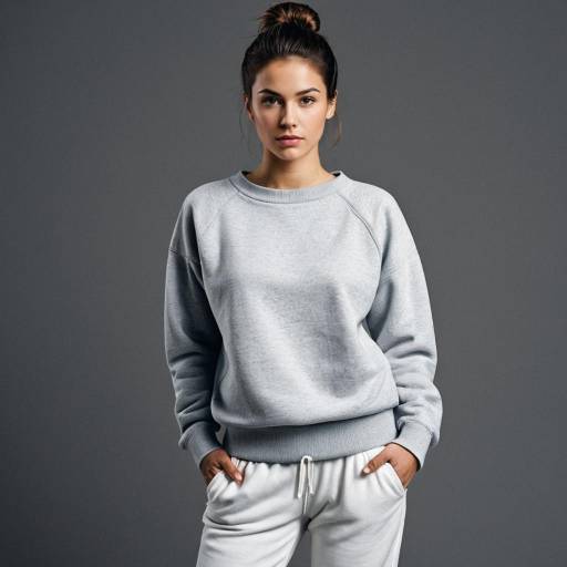 Realistic Solo Girl in Sweatshirt