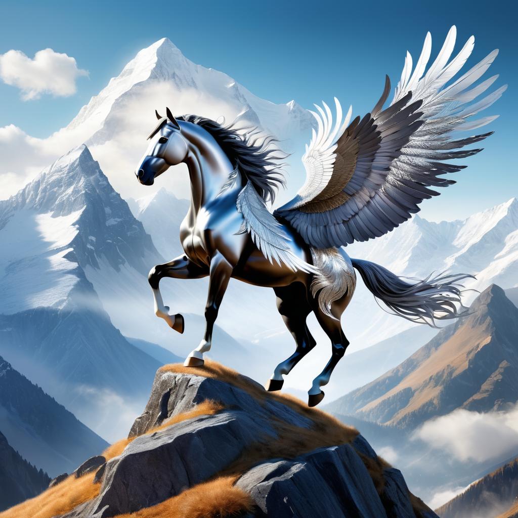 Fantastical Horse-Hawk Fusion at Peaks