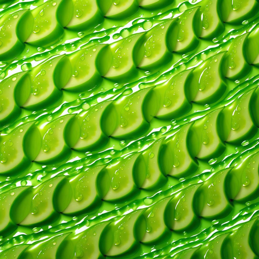 Vibrant Macro Shot of Sliced Pears