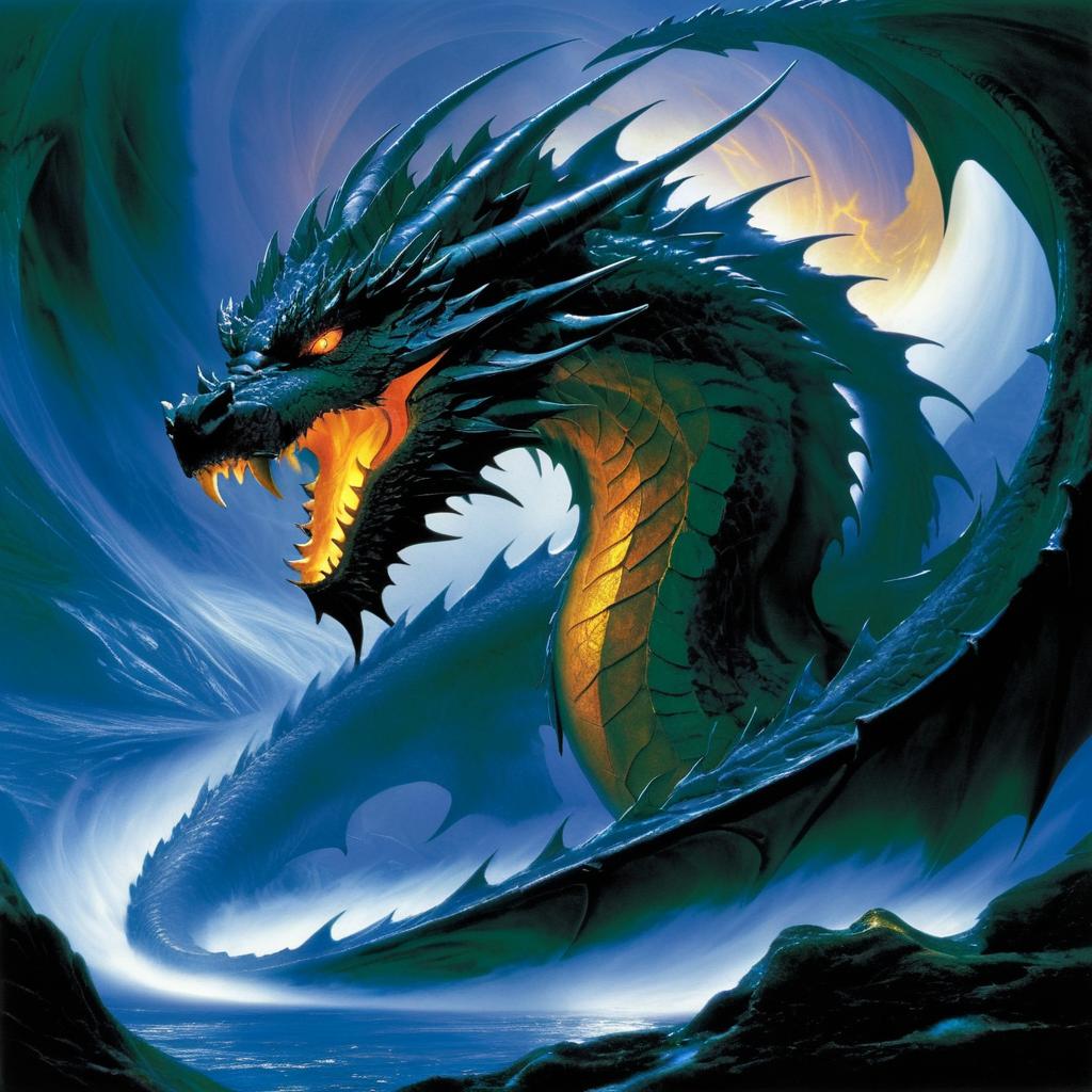 Fierce Dragon Smaug in Creation's Dawn