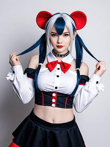 Cosplay photo of mr. squeaks (hakos baelz). Costume clothes