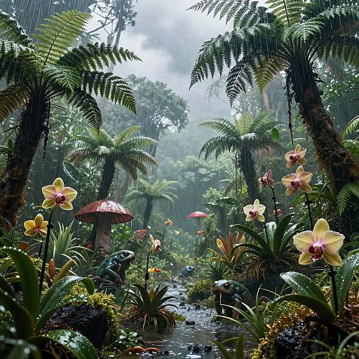 Rainworld Swamp Ecosystem Artwork