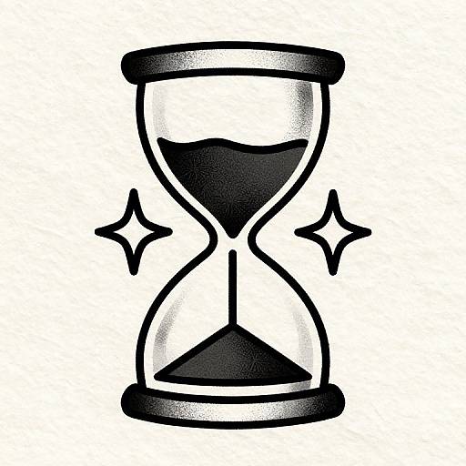 Symmetrical Hourglass Traditional Tattoo