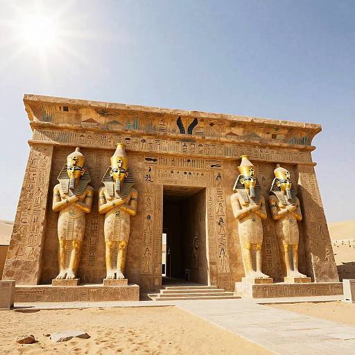 Ancient Egyptian Royal Chamber Entrance