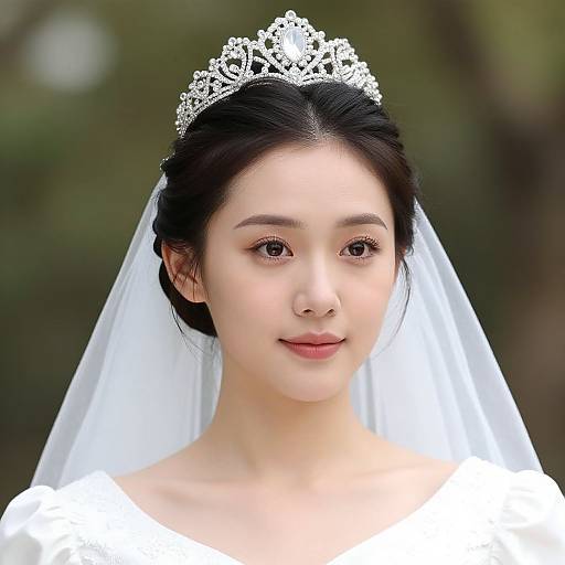 Elegant White Princess Wedding Dress