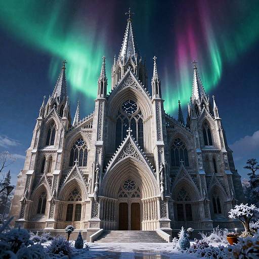 Aurora Elven Cathedral in Frost Garden