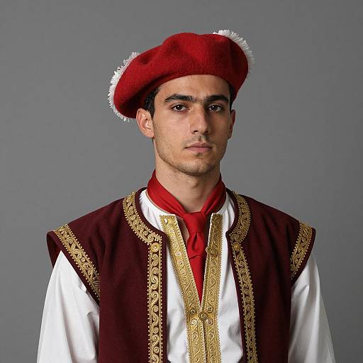 Young Man in Traditional Ottoman Costume