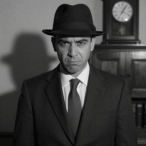 Intense Man in Vintage Style Photography