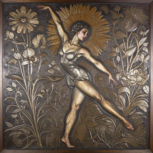 Intense Ballet Movement Expression