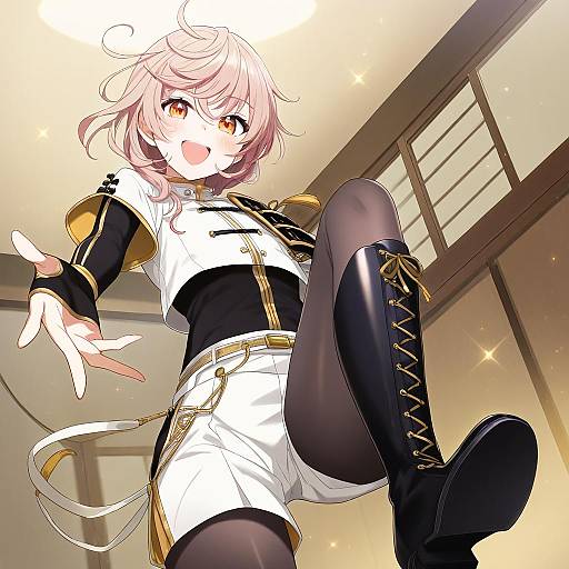 Illustration of Monoyoshi sadamune, touken ranbu in the style of Azuki yui