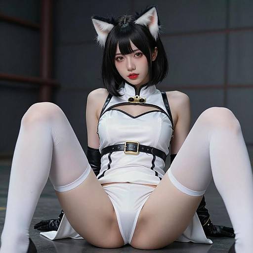 Cosplay Portrait with Cat Ears