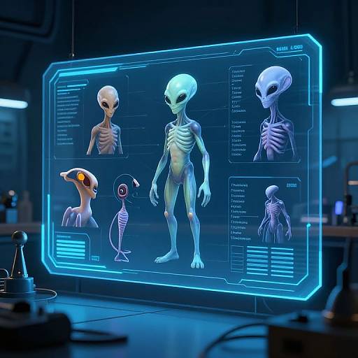 Futuristic Alien Race Generator Interface