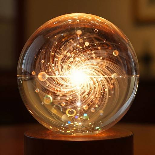 Hyperrealistic Glass Sphere Convergence