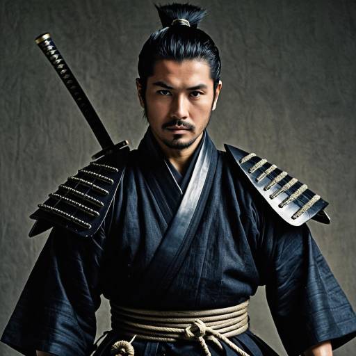 Intense Samurai Wolf Outfit Design