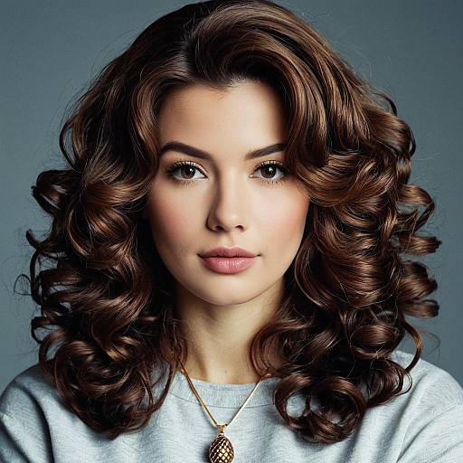 Realistic Brown Beehive Wig with Jewelry