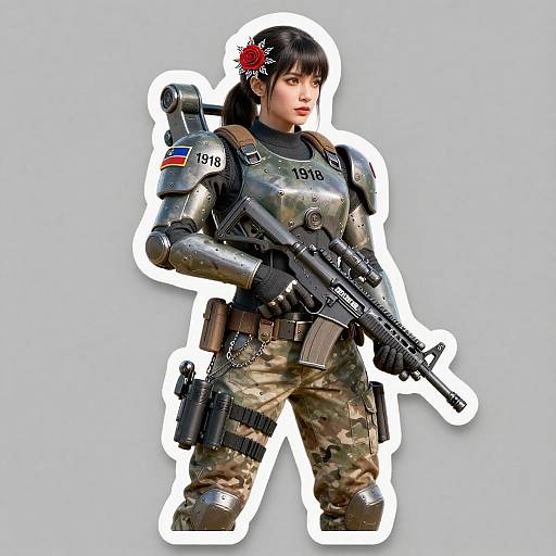 Scarlet Rose Exosuit Operator Sticker Pack