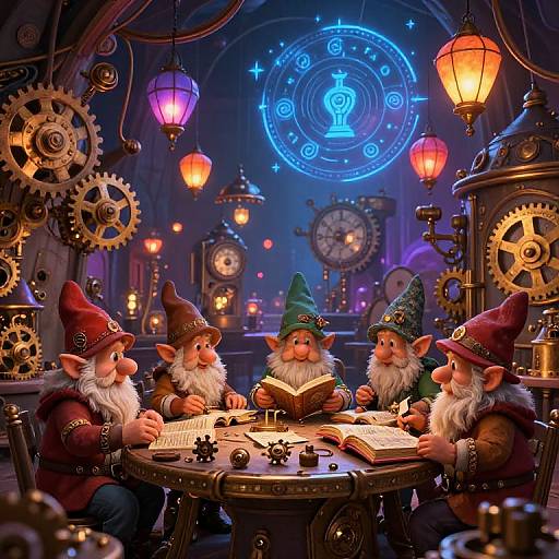 Magical Steampunk Gnome Workshop